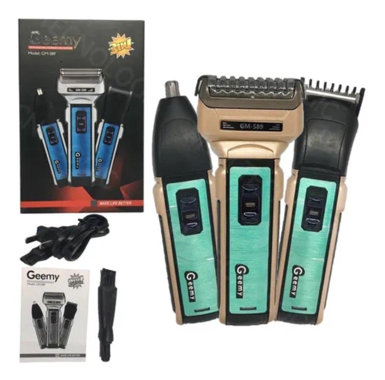 Vista 4 de Máquina Afeitar 3 En 1 Geemy Gm-589