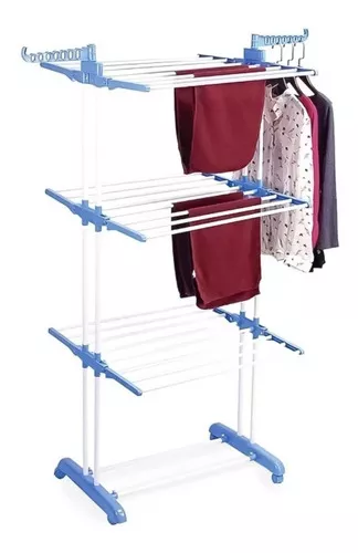 Miniatura 3 de Tendedero Ropa Perchero Plegable 3 Nivel