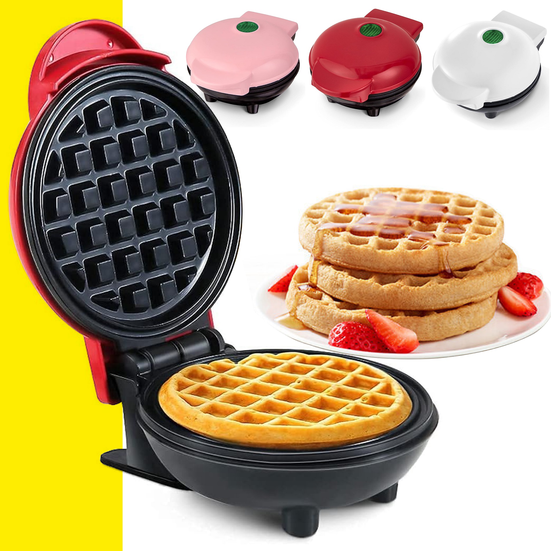 Mini Waflera Eléctrica Desayuno Infantil