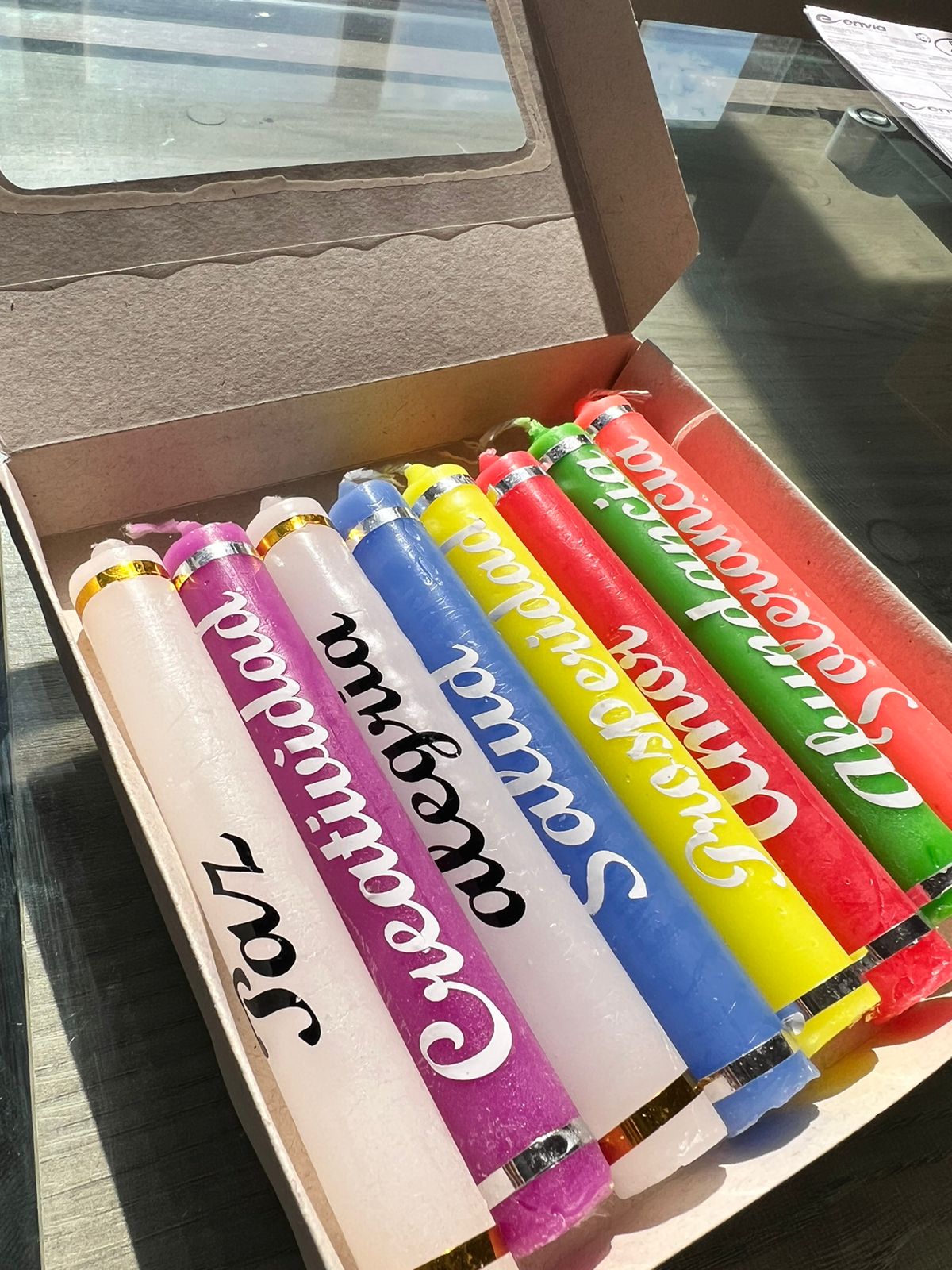 Miniatura 2 de Velas Navideñas X8 Unidades 7 Diciembre⚡