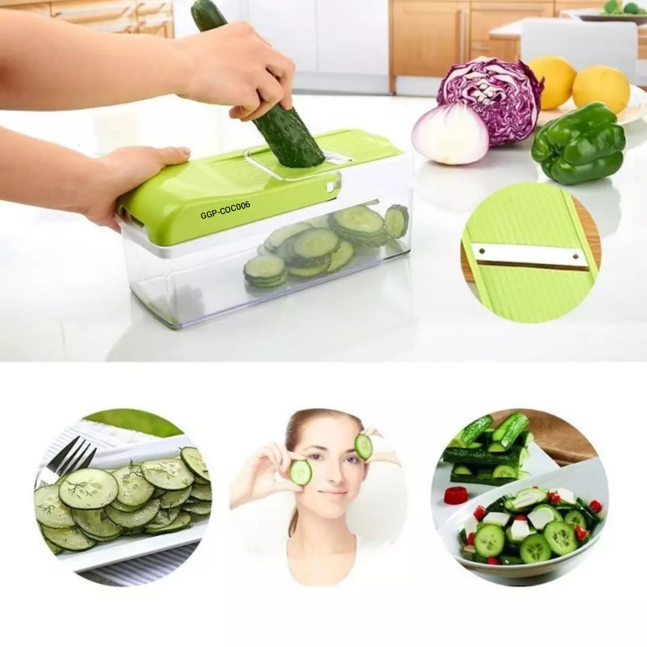 Miniatura 8 de Cortador Rayador De Verduras Nicer dicer