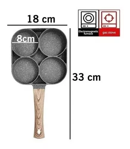 Miniatura 4 de Sarten Antiadherente 4 Puestos Huevos