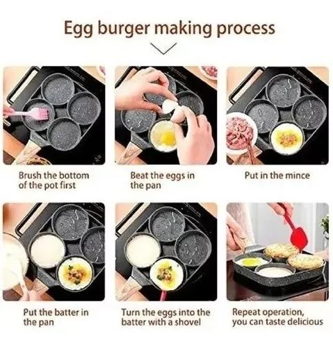 Miniatura 8 de Sarten Antiadherente 4 Puestos Huevos