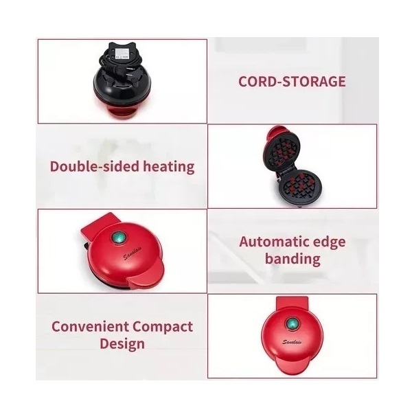 Miniatura 5 de MINI WAFLERA ELÉCTRICA ANTIADHERENTE