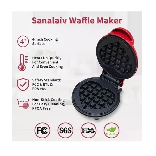 Miniatura 3 de MINI WAFLERA ELÉCTRICA ANTIADHERENTE