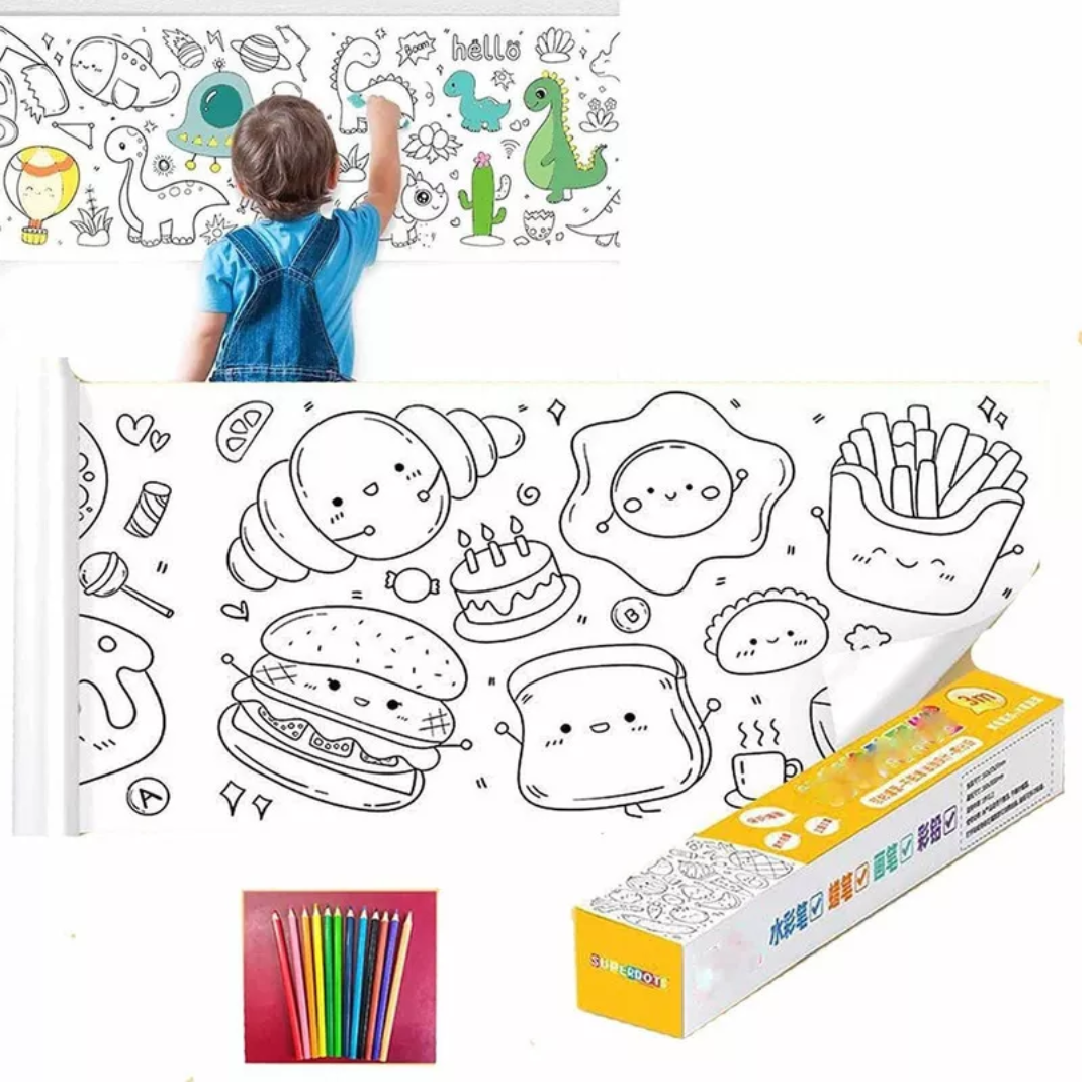 Rollo Papel Adhesivo Dibujos DROPI CUP