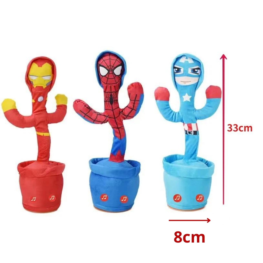 Vista 4 de CACTUS BAILARIN SUPER HEROES - Diseño: IronMan