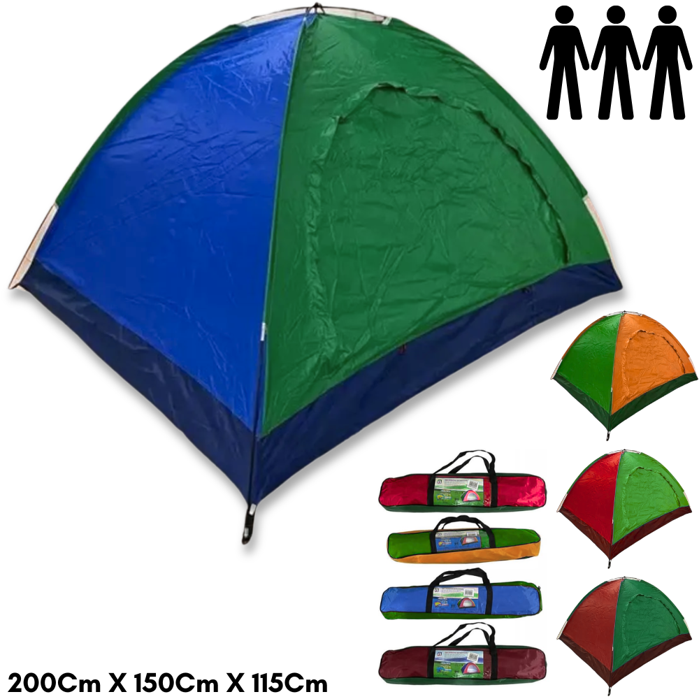 Carpa Camping Impermeable Para 3 Persona