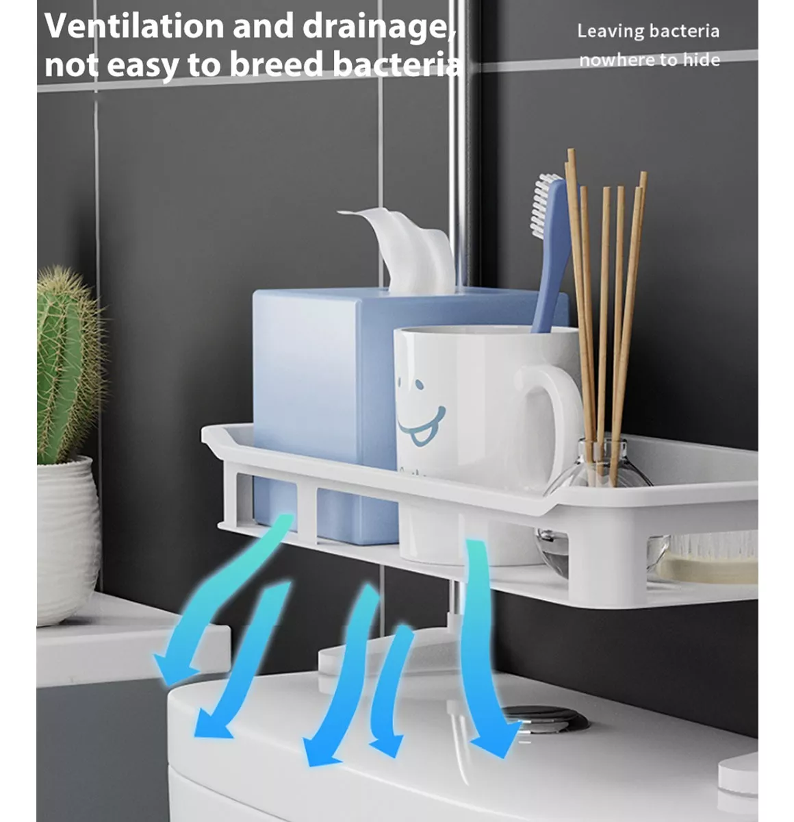 Miniatura 6 de Repisa Organizador De Baño Multifuncion