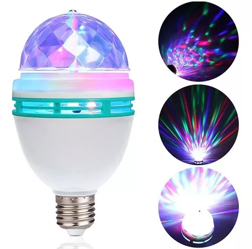 Bombillo Led  Giratorio Multicolor Fiest