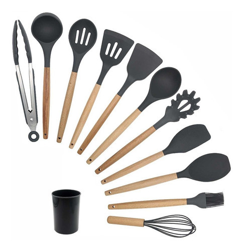 SET DE UTENSILIOS (NEGRO)