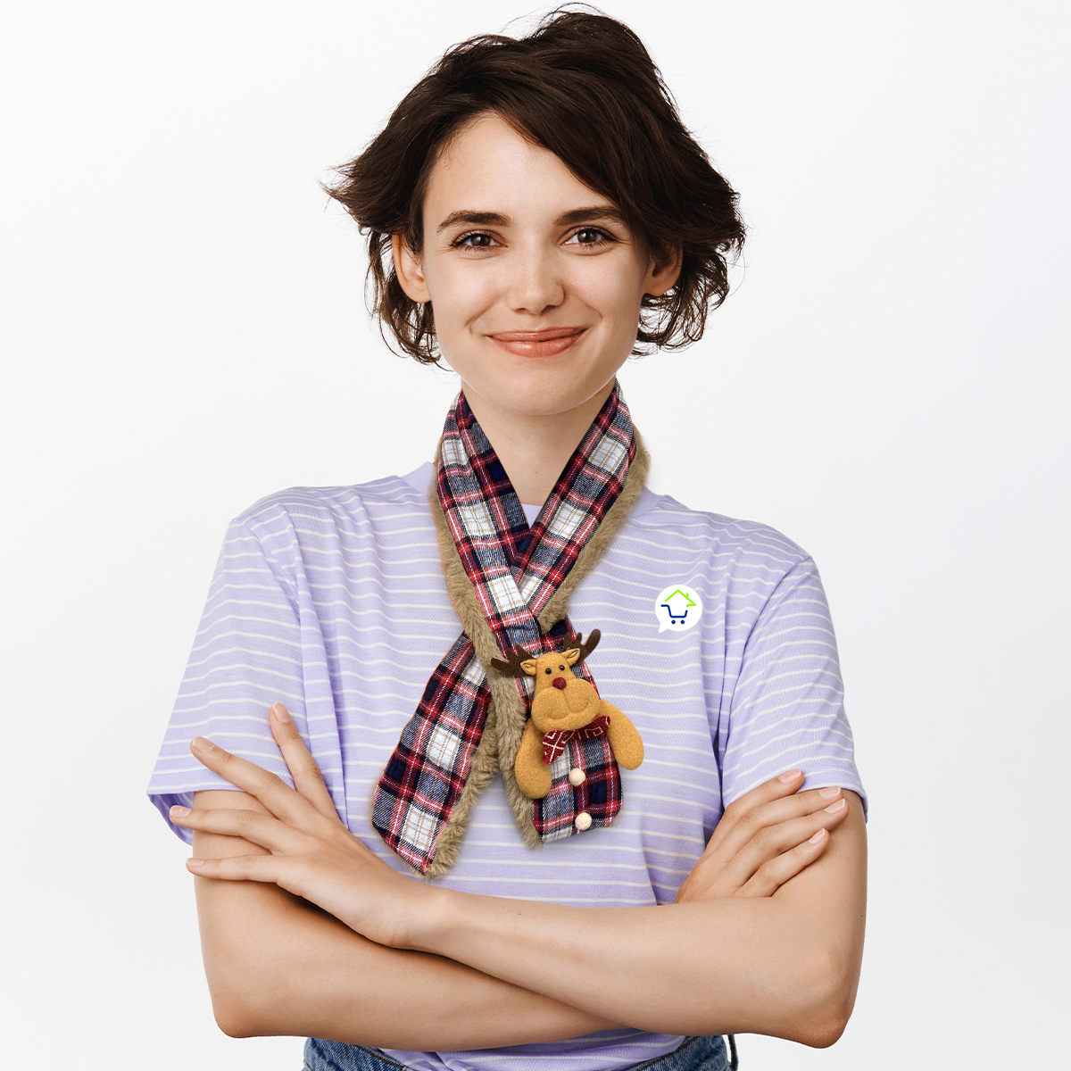 Bufanda Navideña Para Navidad FM-0038 DISEÑO