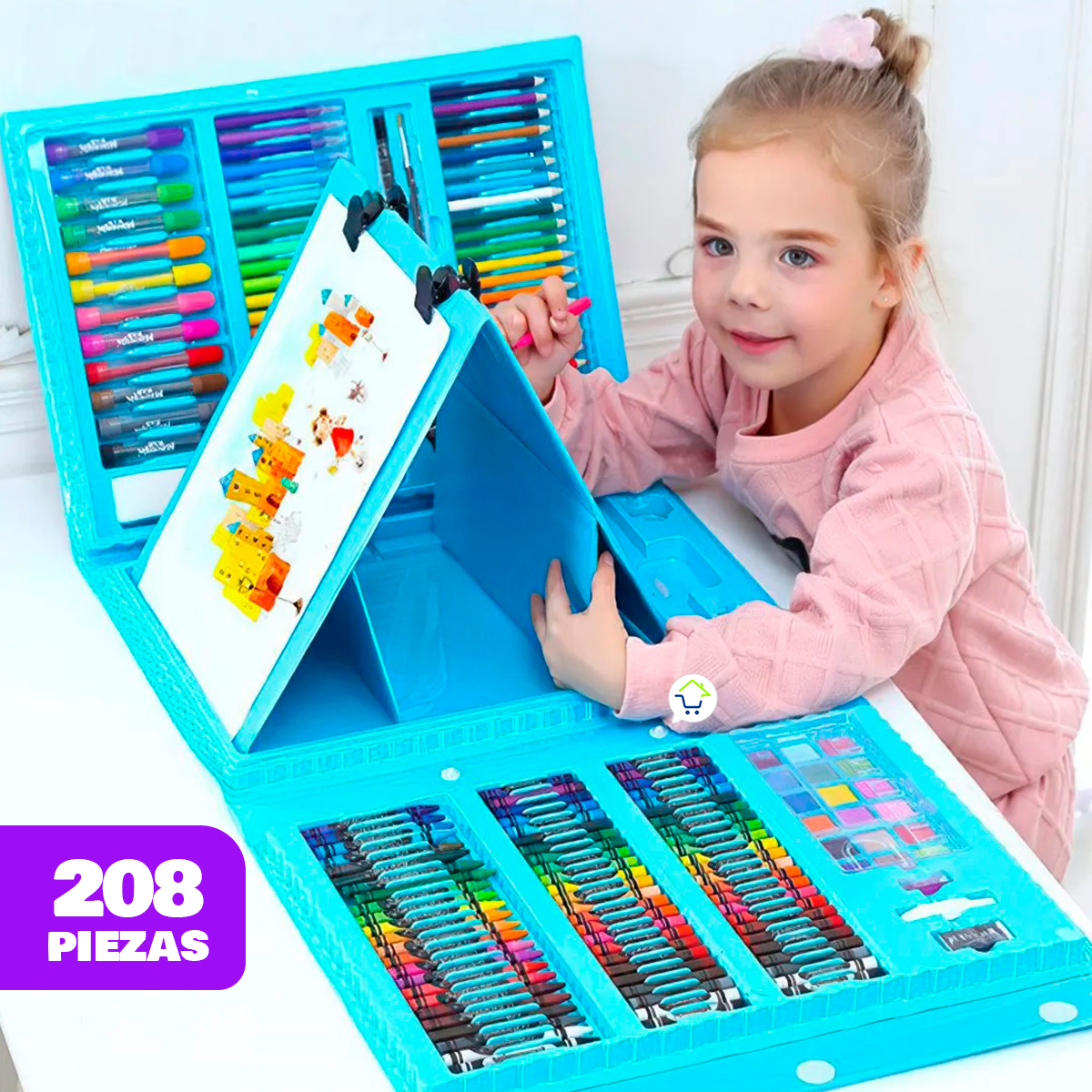 Set Dibujo 208 Piezas Arte TJOY00301BU