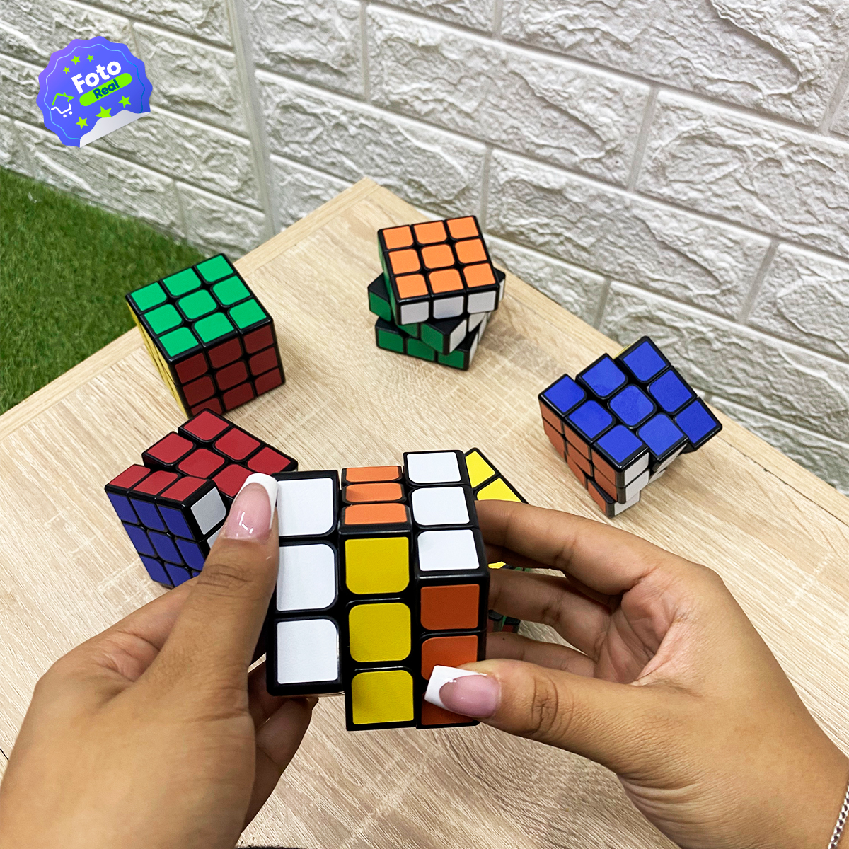 Miniatura 5 de Set x6 Cubo Rubik 3x3 Rompecabeza QY1026