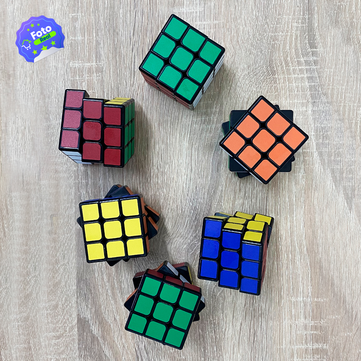 Miniatura 6 de Set x6 Cubo Rubik 3x3 Rompecabeza QY1026