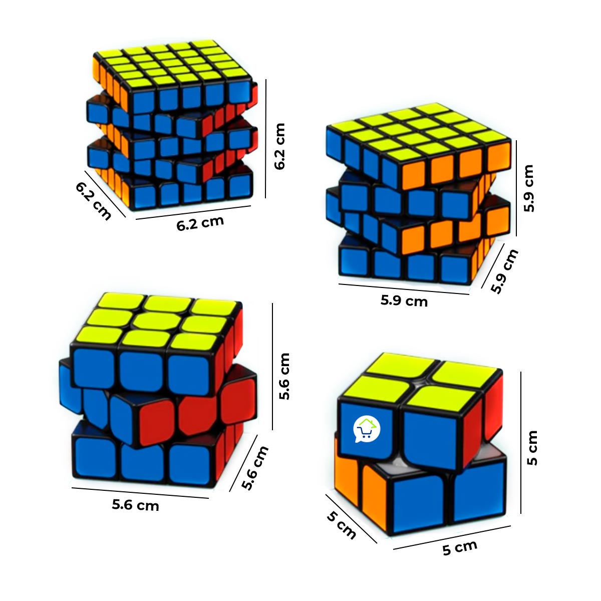 Miniatura 3 de Set X4 Cubo Rubik Engranaje EQY525