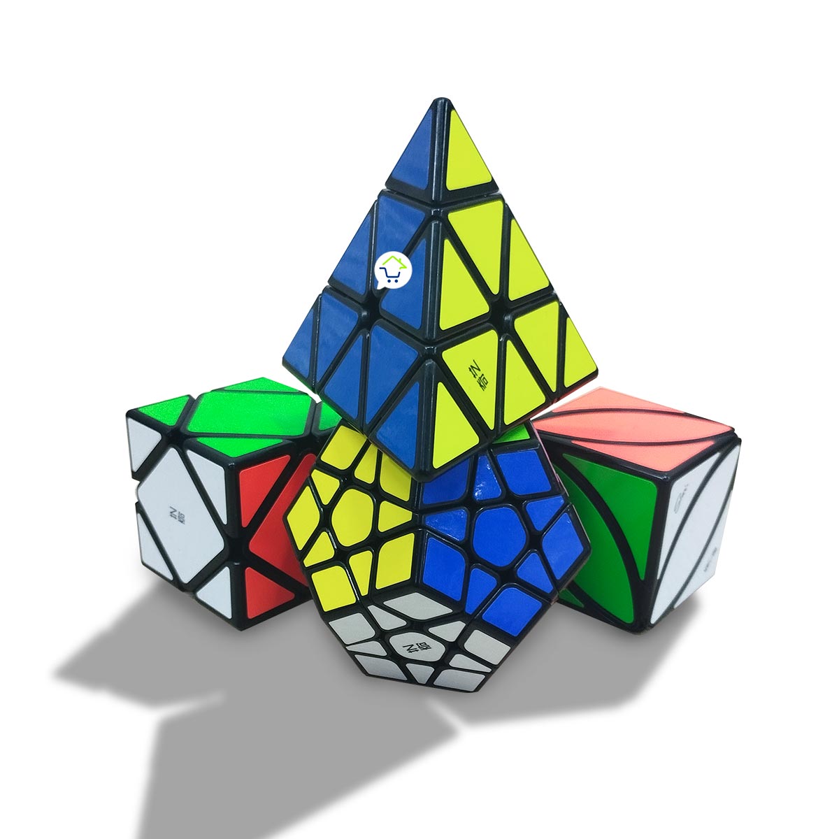 Set x4 Cubo Rubik 3D Puzzle EQY527