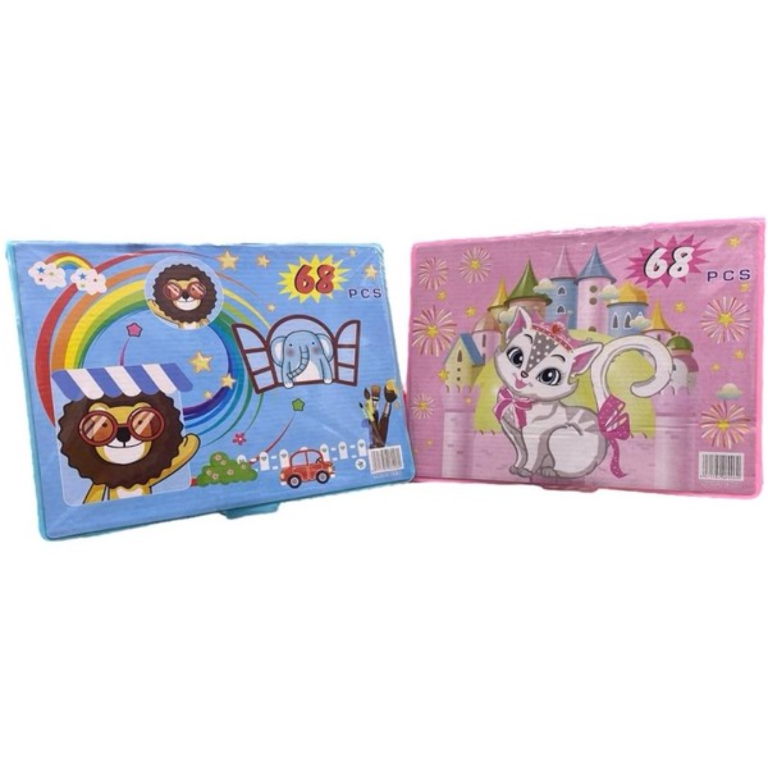 Set De Arte Para Niños Y Niñas 68 Piezas