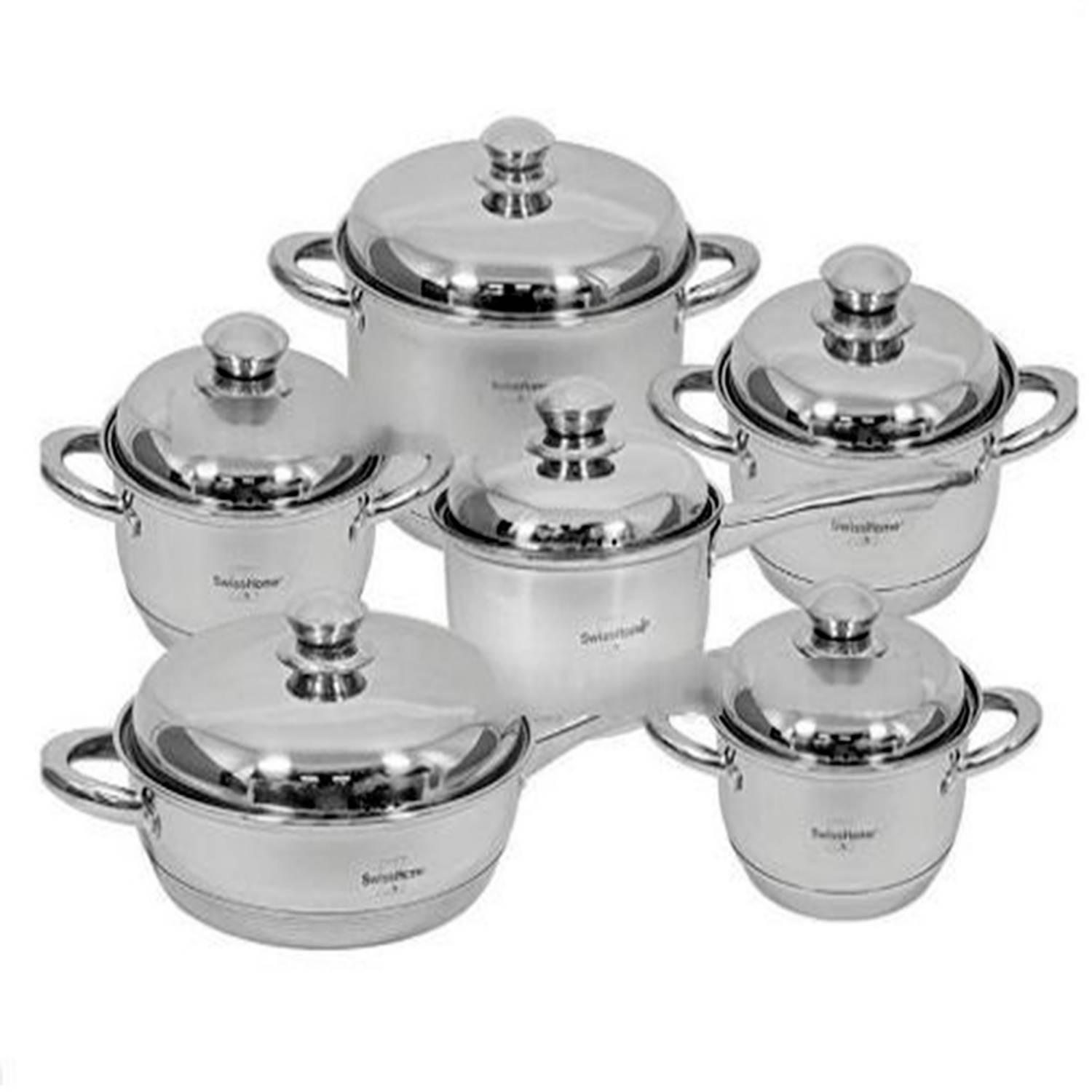 Ollas Acero Quirúgico  12 pz