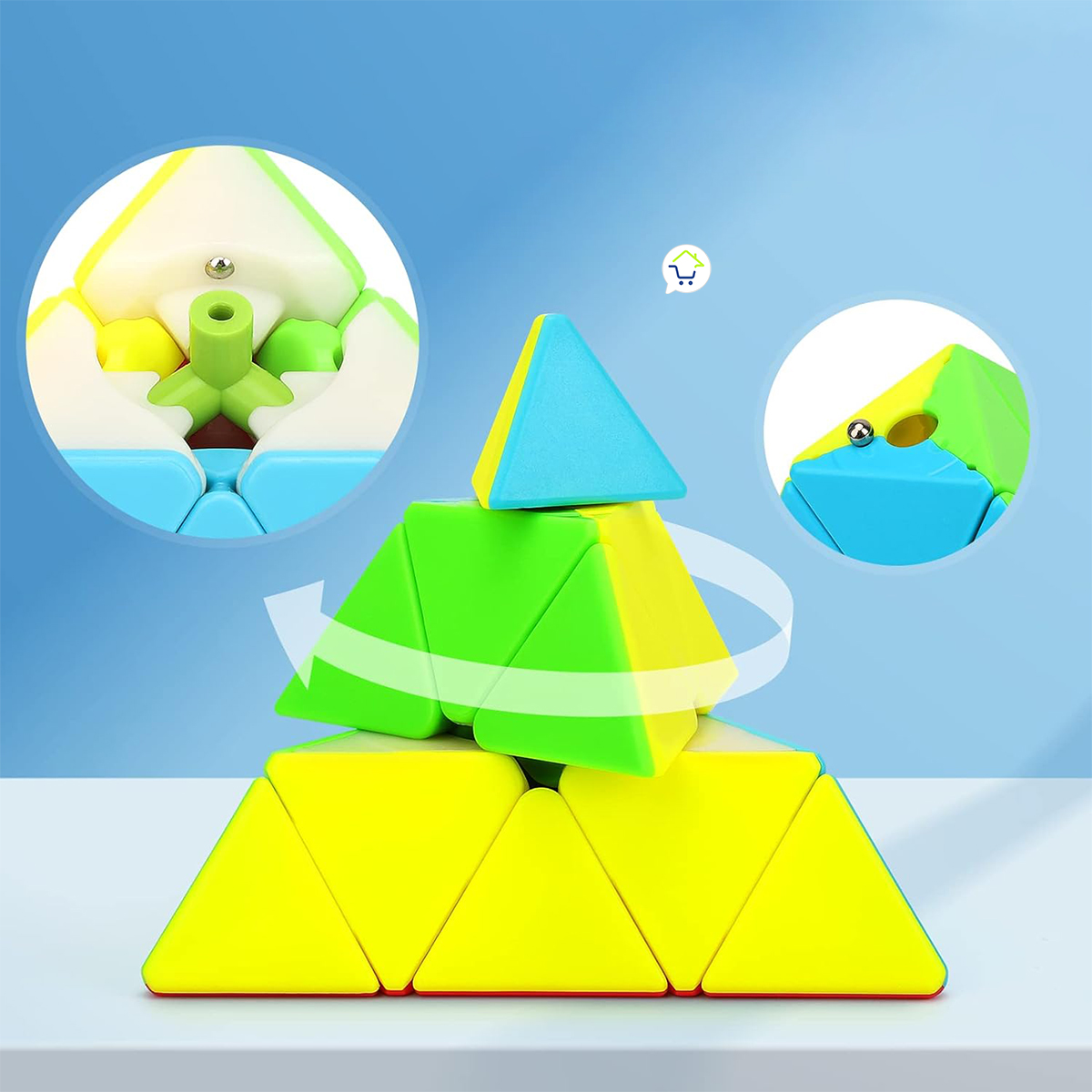 Miniatura 4 de Cubo Rubik Piramide x3 EQY871