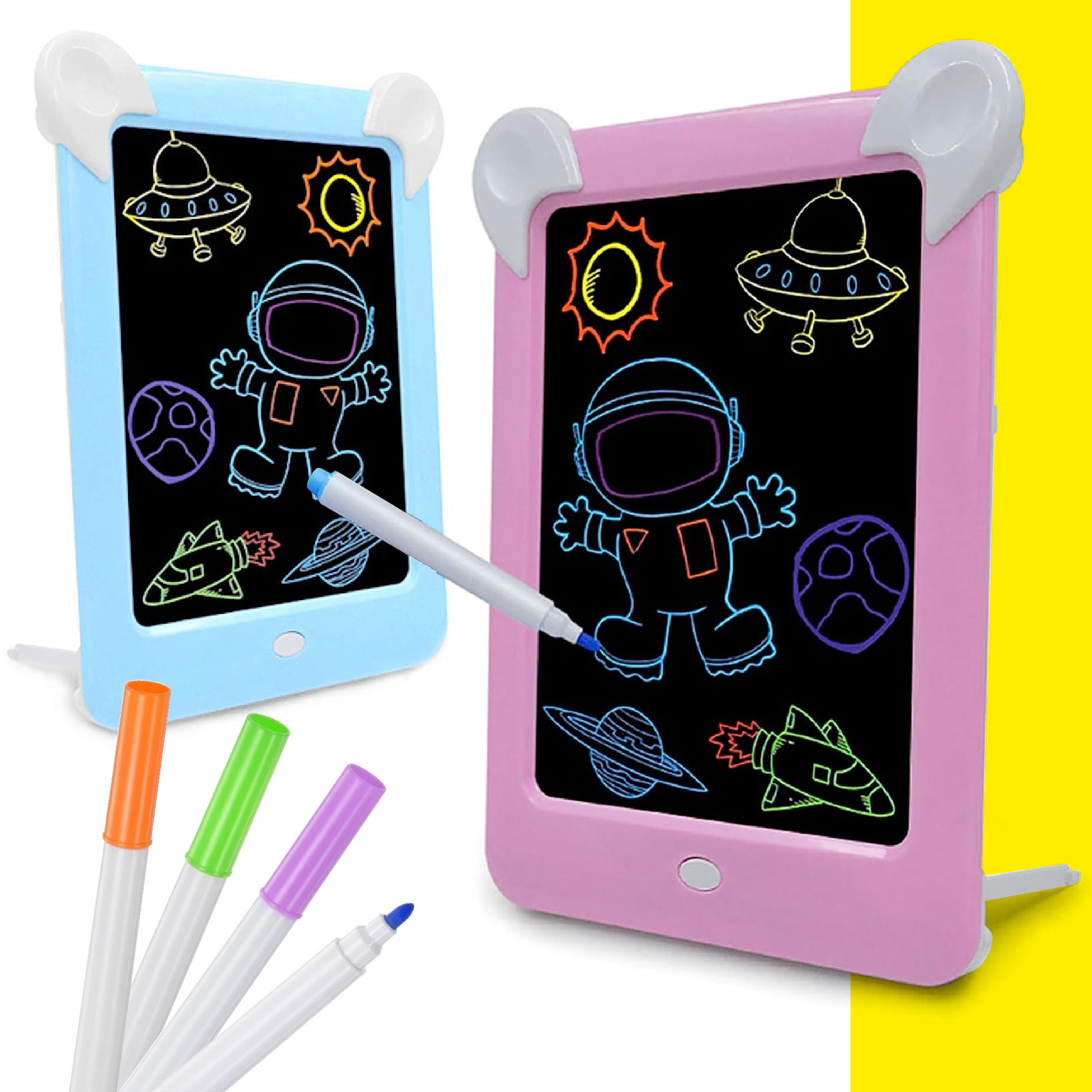 Tableta Magic Pad Conejo Dibujo Luz Led