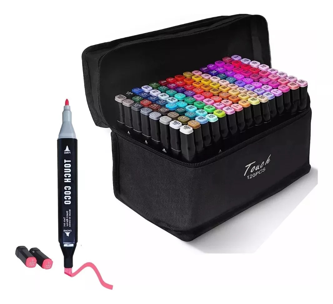 Miniatura 2 de Kit X 120 Piezas De Marcadores Dobles