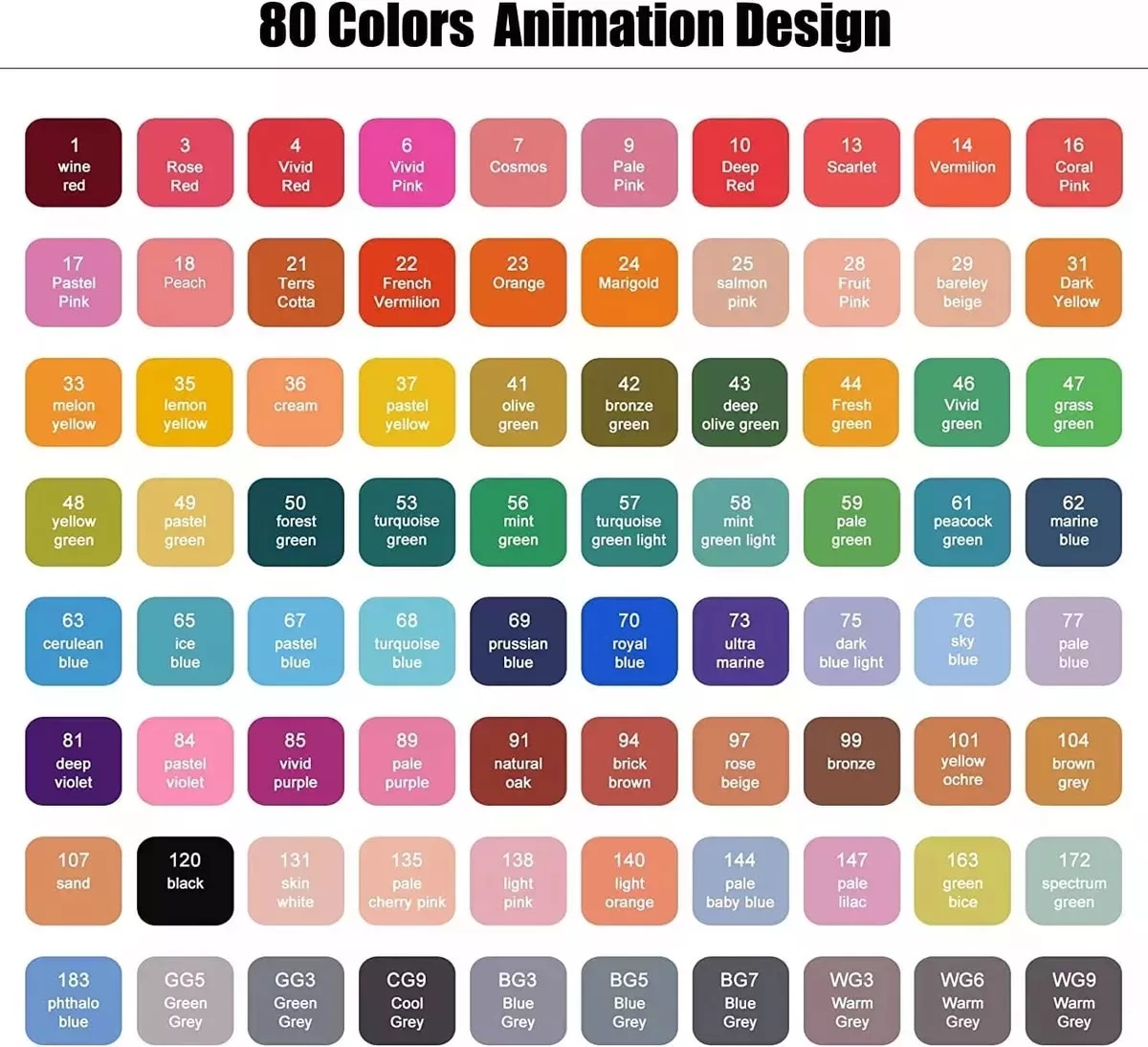 Miniatura 5 de Kit X 120 Piezas De Marcadores Dobles