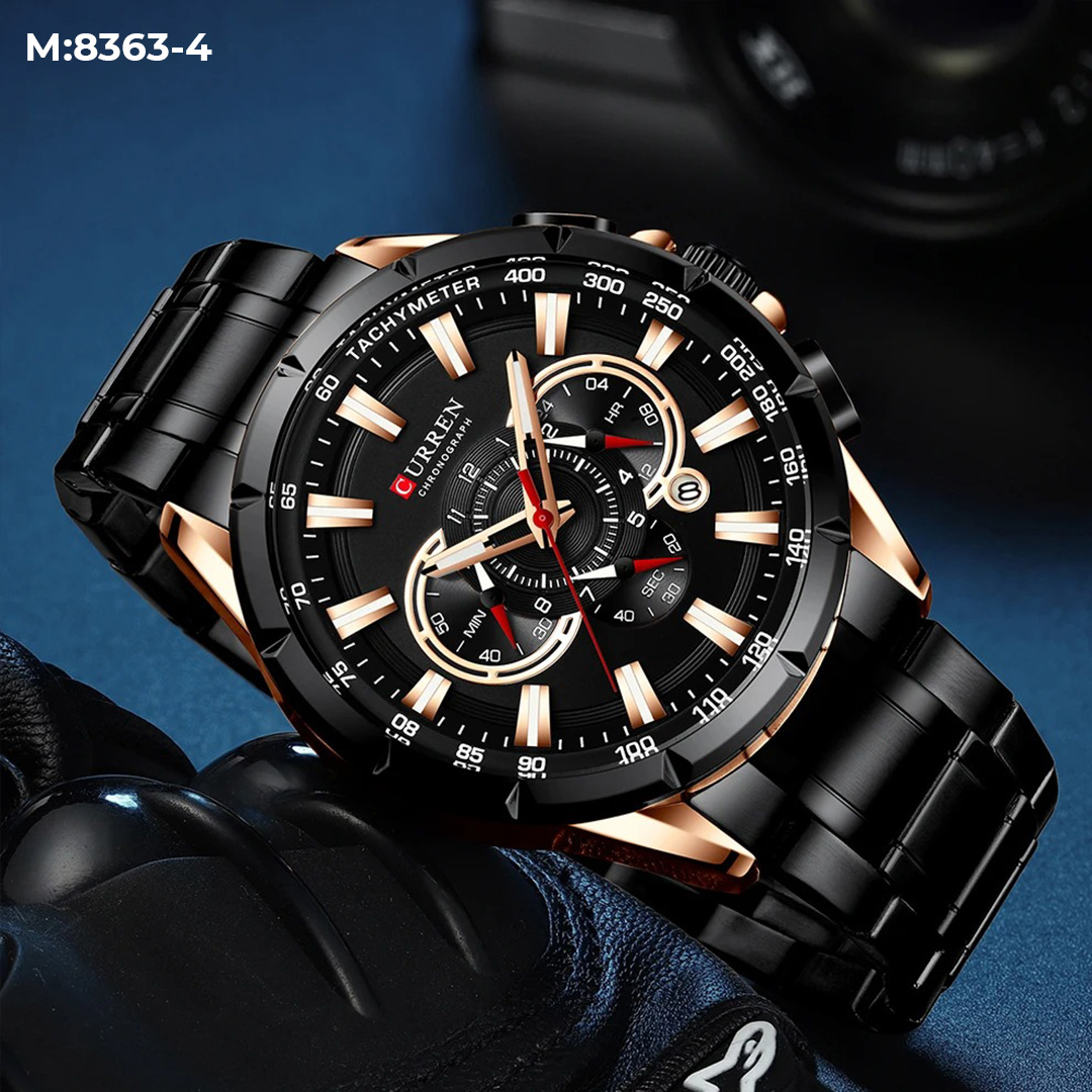 M 8363 CURREN RELOJ HOMBRE  PULSO ACERO