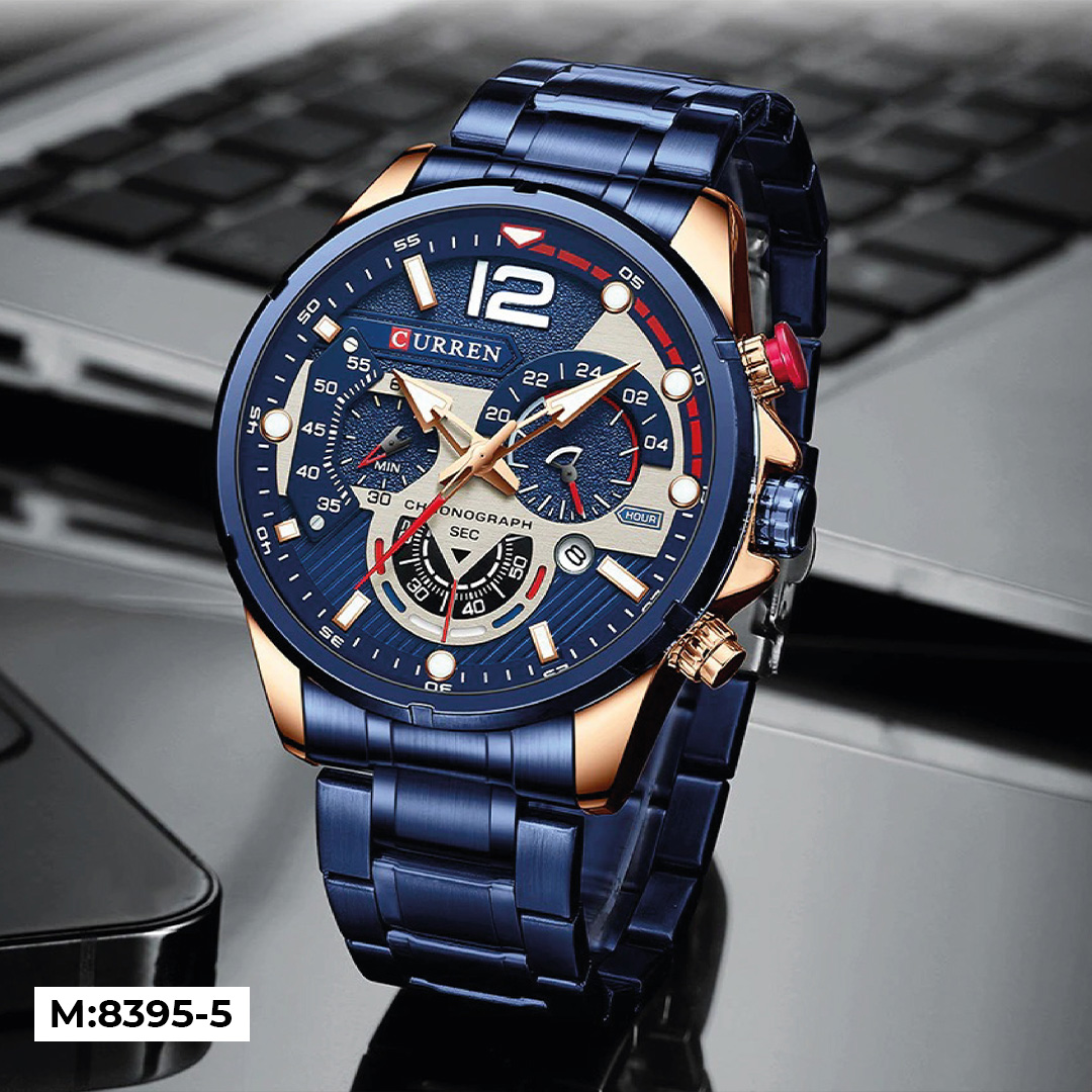 M:8395 CURREN RELOJ HOMBRE PULSO ACERO