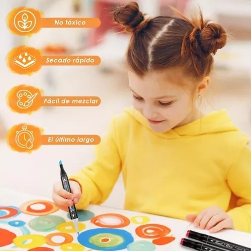 Miniatura 2 de Plumones Touch Doble Punta 120 Piezas