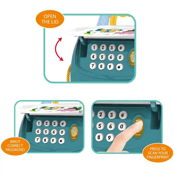 Miniatura 3 de Alcancía Con Diseño De Mochila Huella