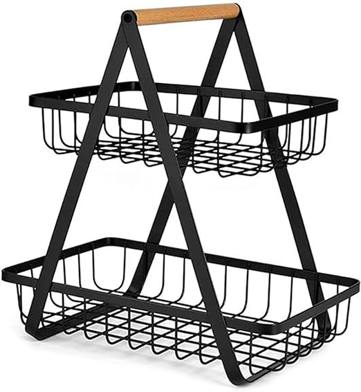 Cesta De Fruta De 2 Niveles Encimera