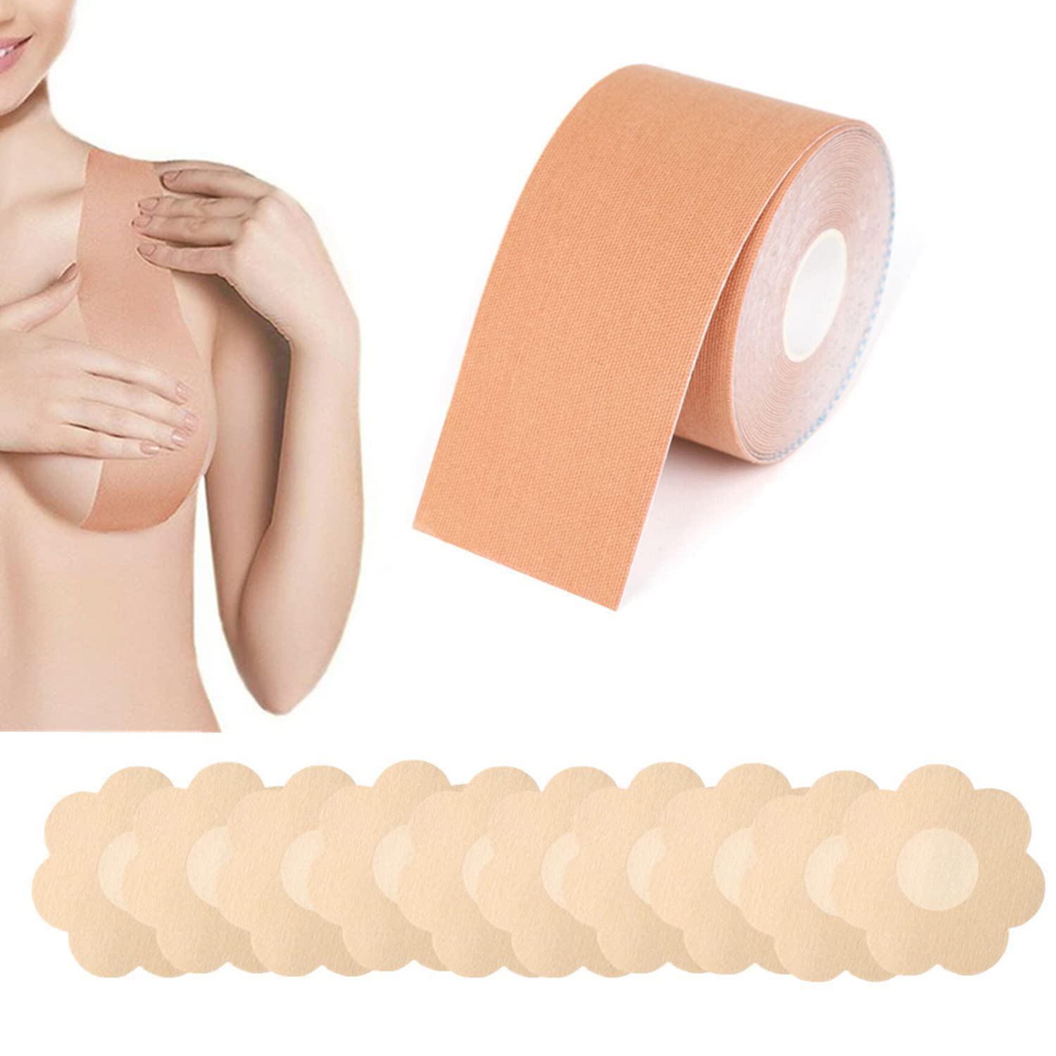 Cinta Levanta Busto Boob Tape + Cubre pe