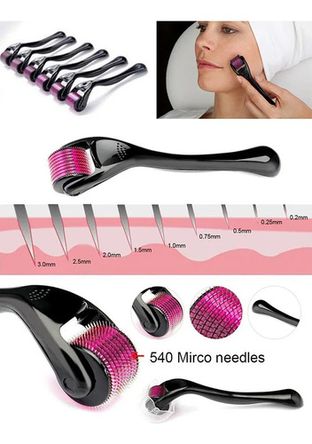 Rodillo Acné Micro agujas Manual ⚡