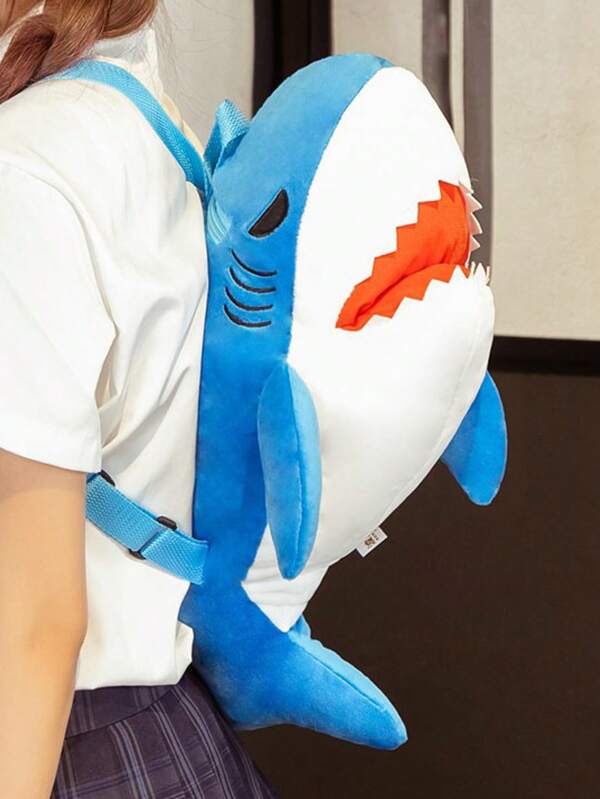 Mochila De Felpa De Pequeño Tiburón