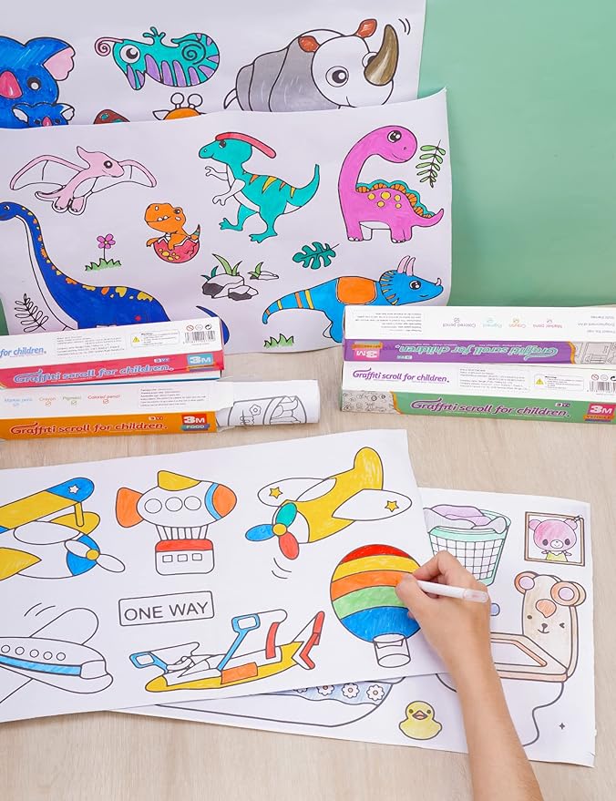 Miniatura 3 de Rollo De Dibujo Para Niños Adhesivo 3M