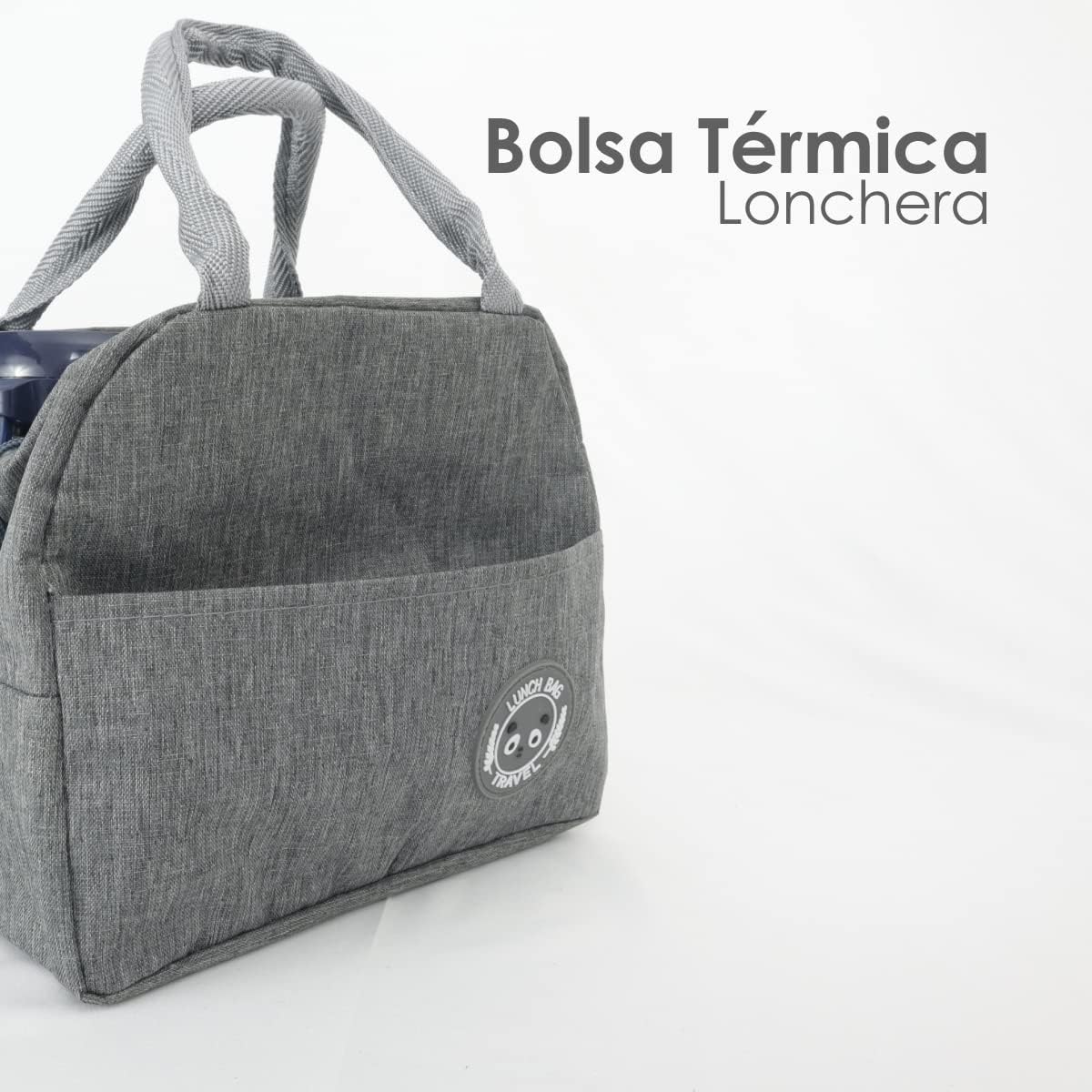 Vista 3 de Maleta Lonchera Térmica Portátil - COLOR: NEGRO