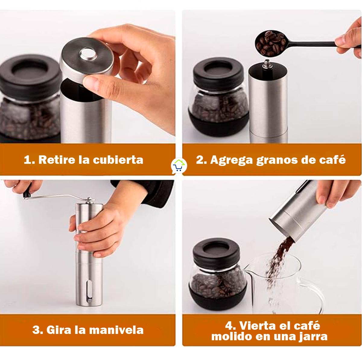 Miniatura 5 de Molino De Cafe Manual Portatil 2918