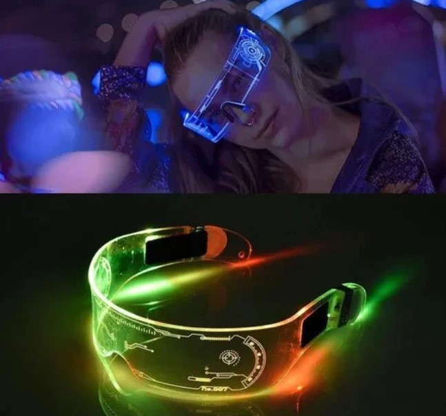 Gafas De Visera Led Futurista