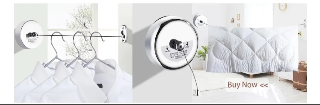 Tendedero Retractil Acero Inoxidable