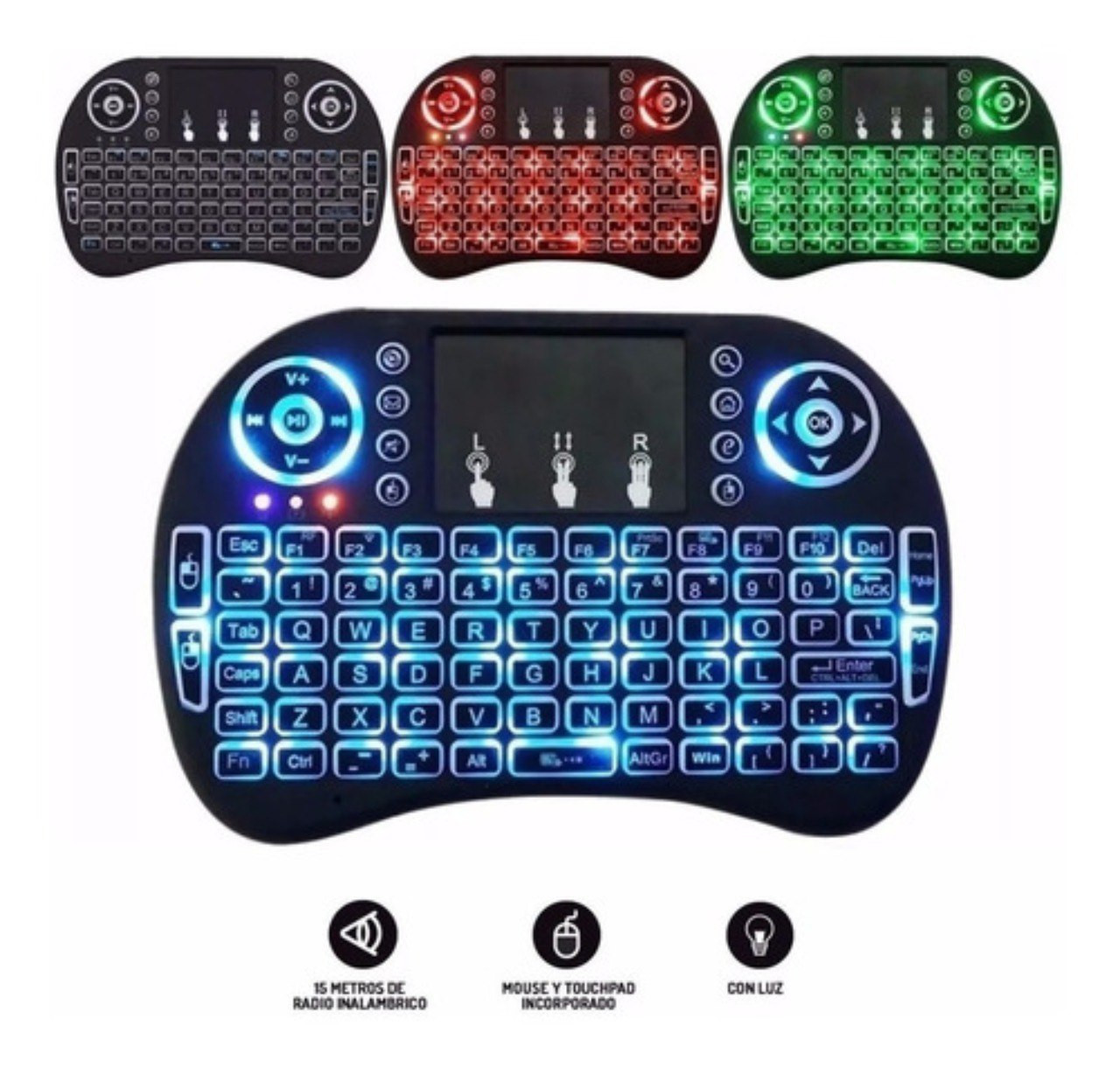 Miniatura 5 de Mini Teclado Gamer Inalámbrico Touchpad