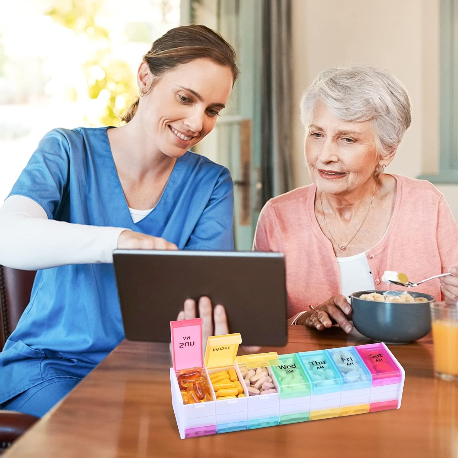 Miniatura 6 de Pastillero semanal día y noche grande 14