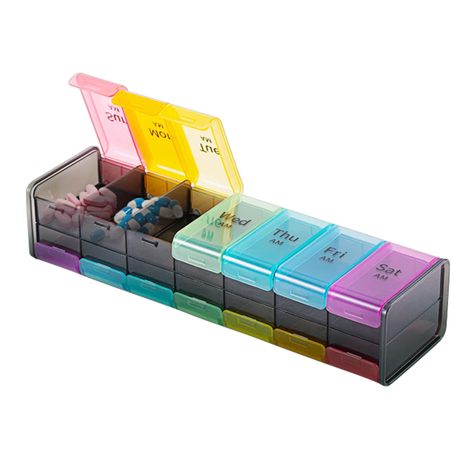 Miniatura 5 de Pastillero semanal día y noche grande 14