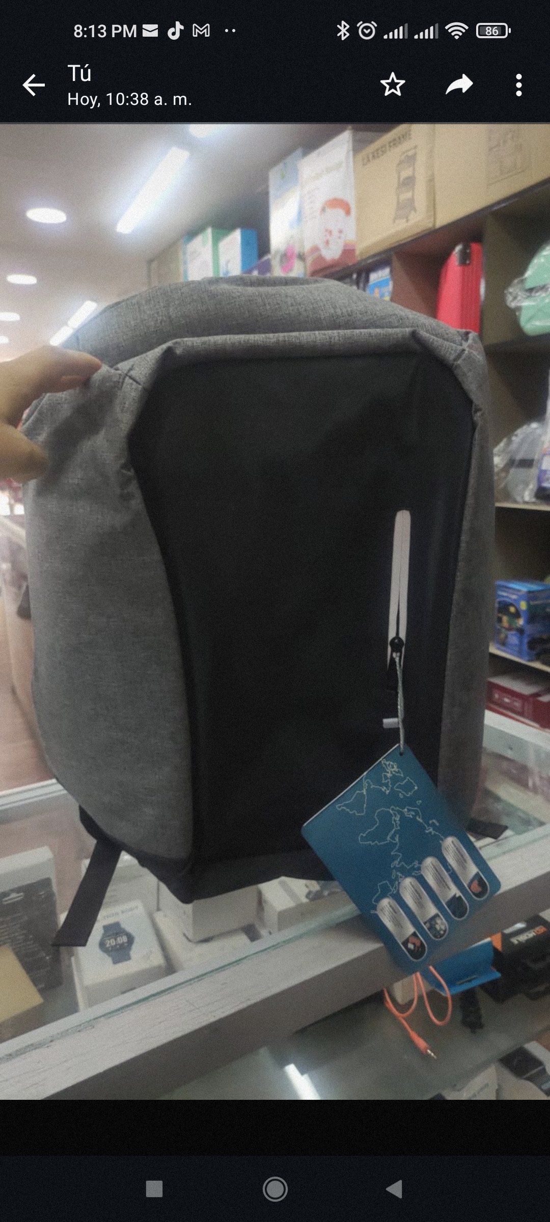Bolso morral antirobo