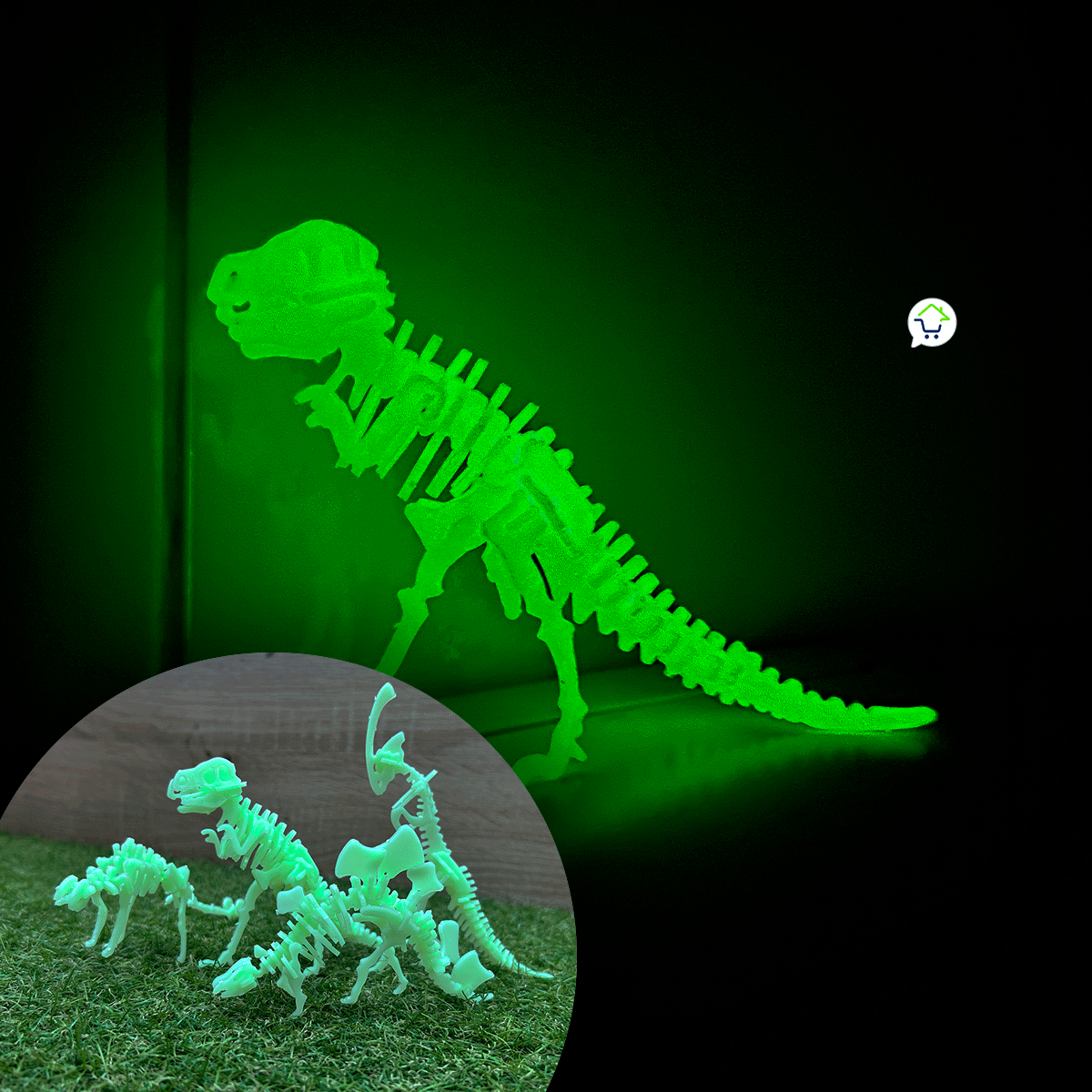 Dinosaurio Para Armar Que Brilla JA2018 DISEÑO