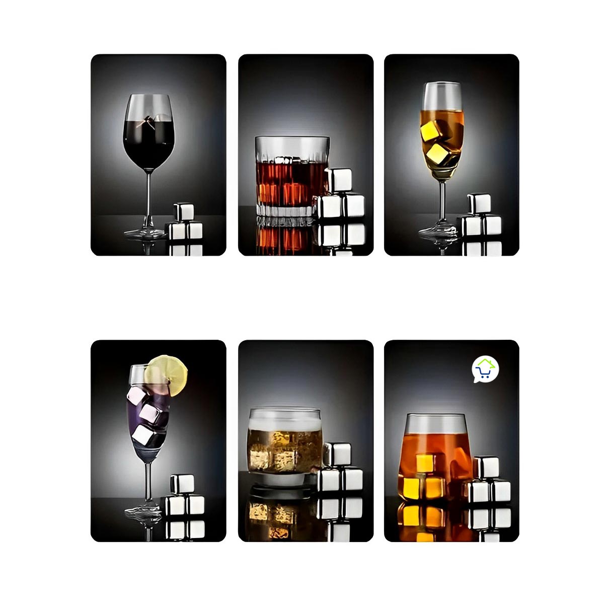 Miniatura 2 de Cubos De Hielo Reutilizables x6 GT-09