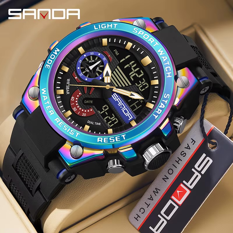 Reloj original Sanda 3302 Tornasol