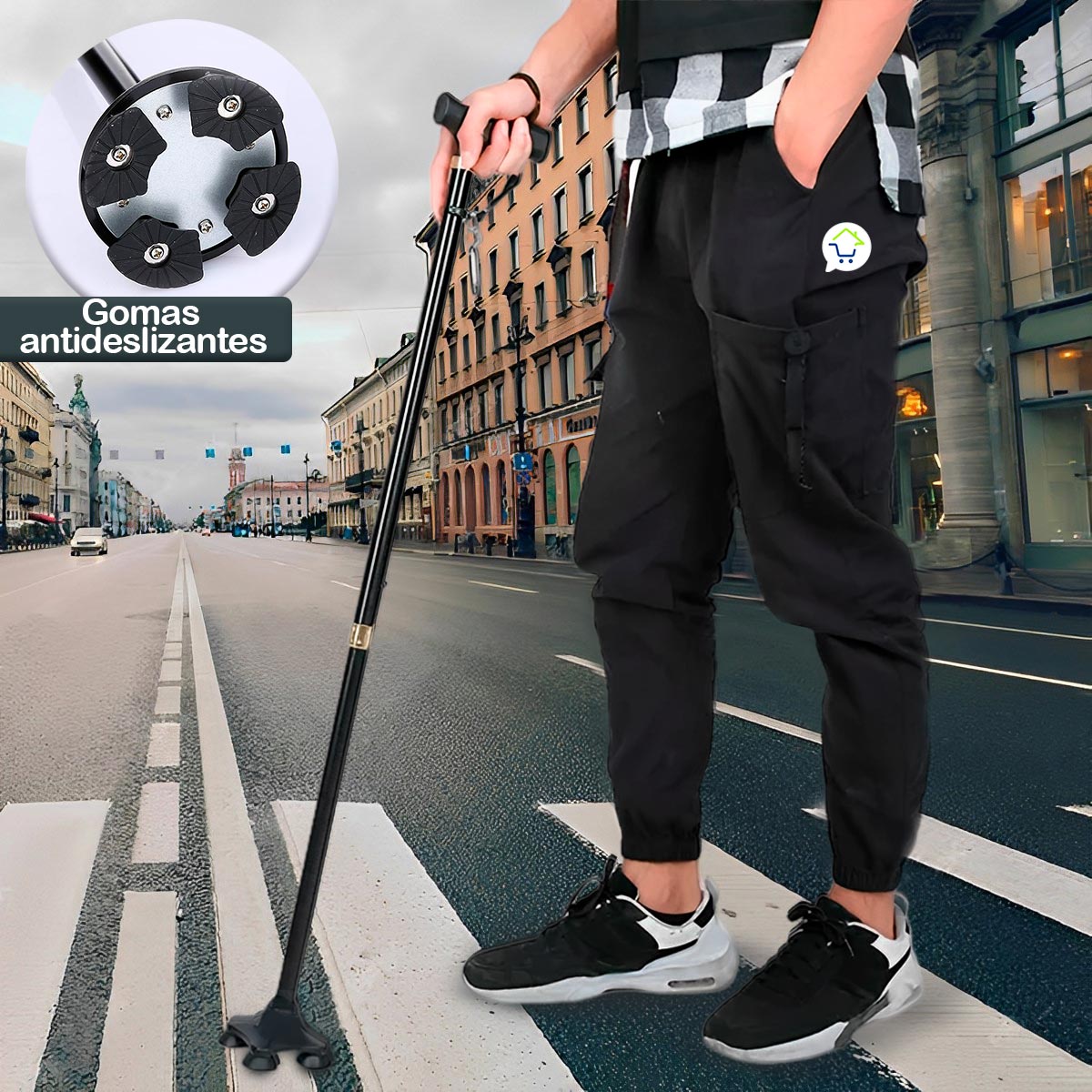 Miniatura 3 de Baston Graduable Aluminio Portable AN-02