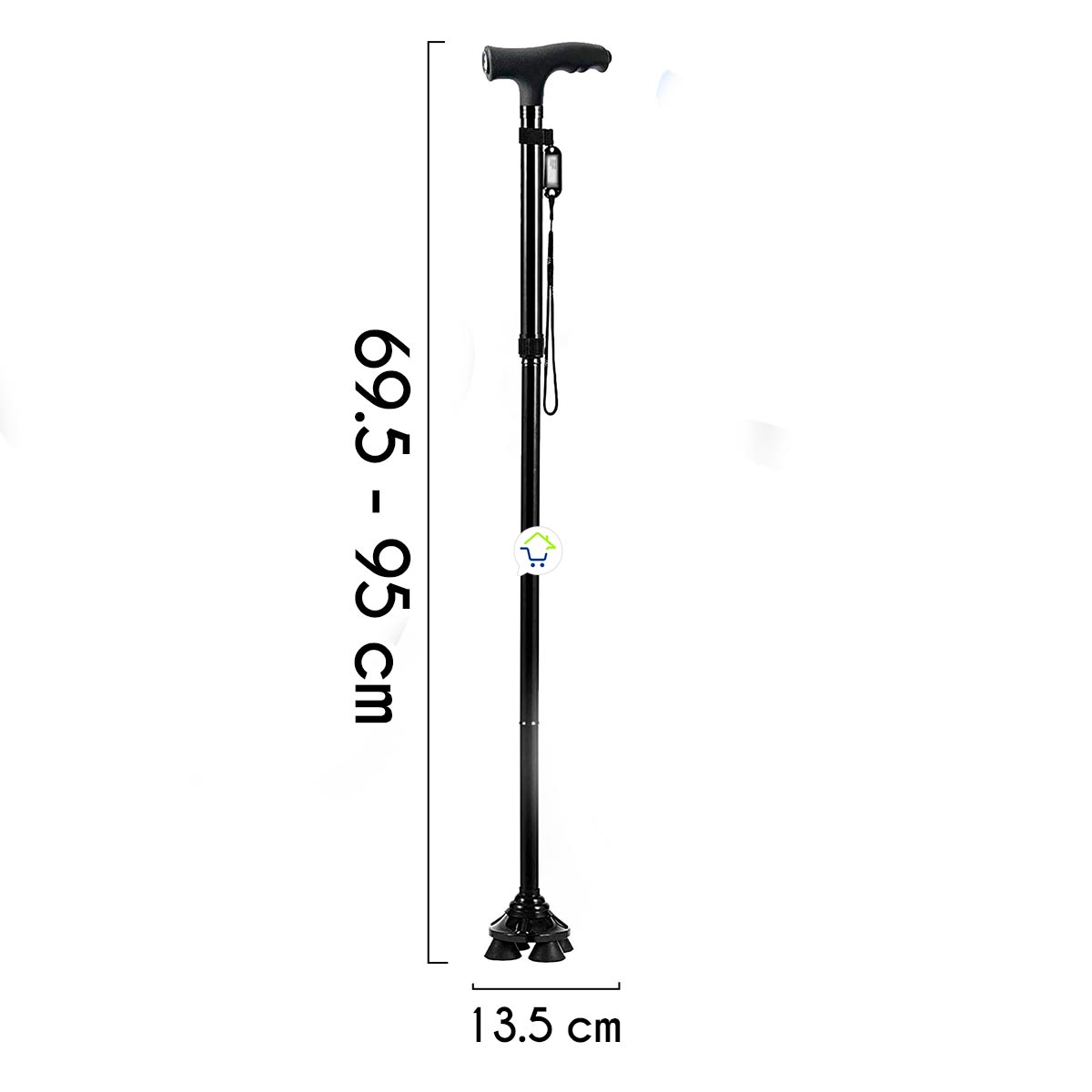 Baston Graduable Aluminio Portable AN-02