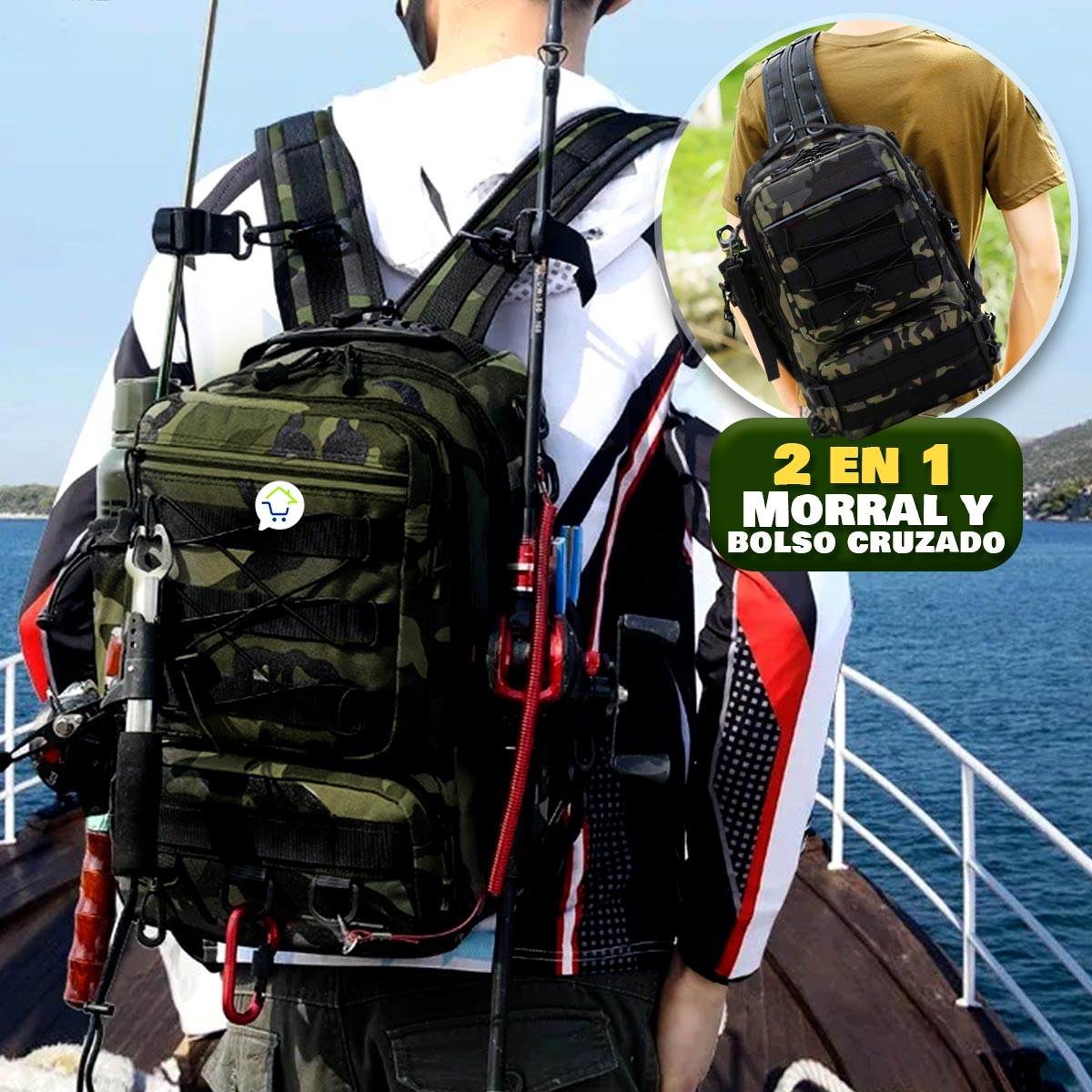 Morral Tactico Militar 2 En 1 MRR21